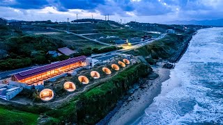 Staying at a Spaceship-Like Hotel Built into the Cliffs of the Sea of Japan | IZUMO HOTEL THE CLIFF