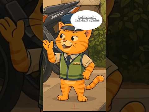 seekor kucing penjaga parkir #catlovers #kucing #parkir #kucinglucu