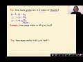 Mole Mass Conversions and Calculations