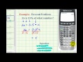 Understanding Percent Equations
