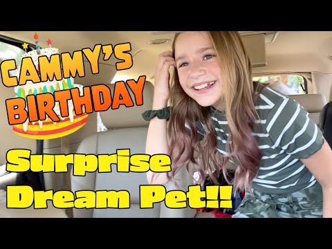 We Surprise Cammy With Her Real Life Dream Pet on Her Birthday!!