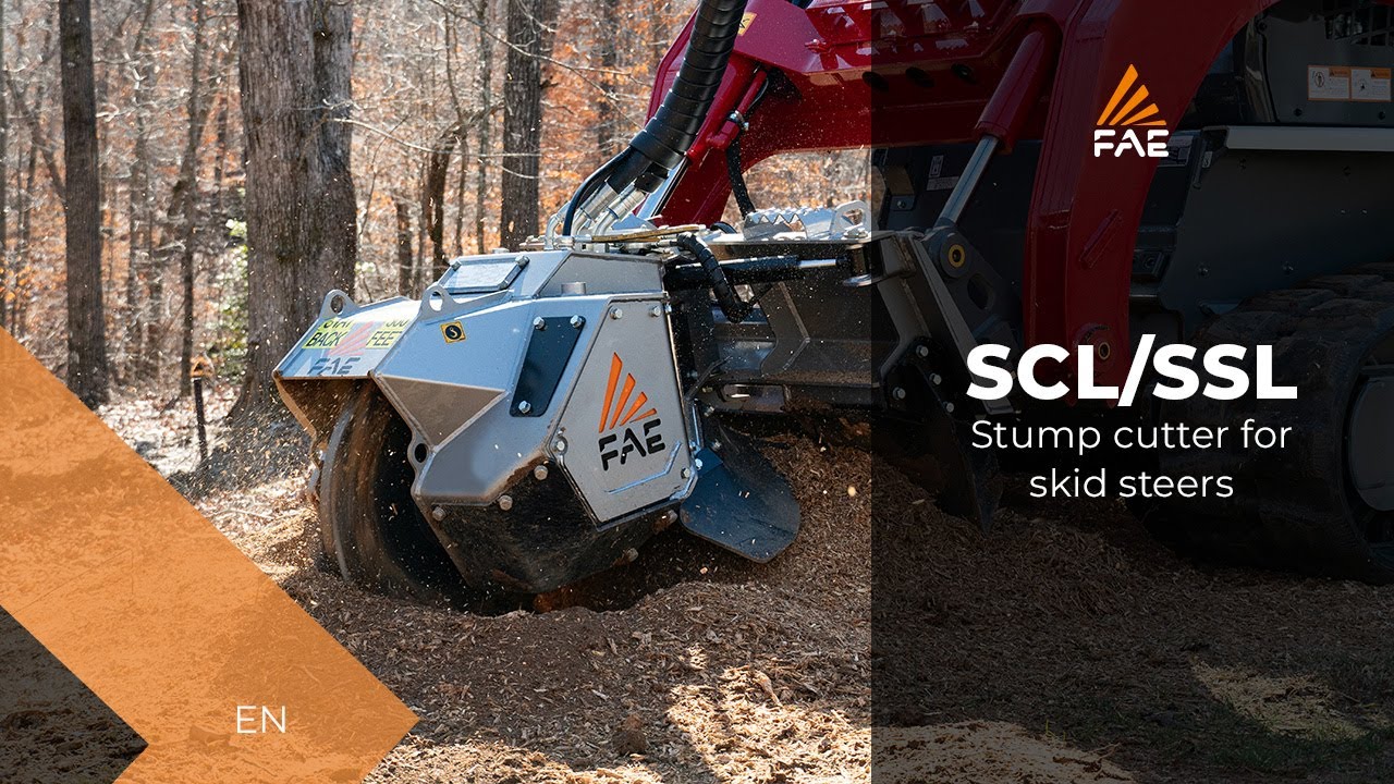 Video - FAE SCL/SSL - FAE SCL/SSL fixed-tooth disc stump cutters for 75-120 hp skid steers