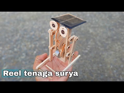 diy kreatif membuat robot stik reel bertenaga matahari