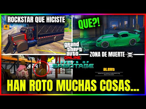 ROCKSTAR HA ROTO El JUEGO... GTA5 Online COSAS ROTAS Con NUEVO DLC "Agentes de Sabotaje"