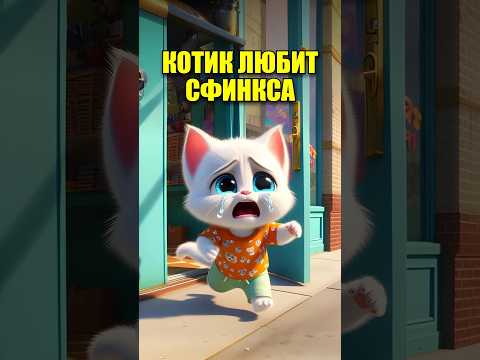 КОТИК ЛЮБИТ СФИНКСА ❤️🐩 #мультик #aiart #dalle3 #cat #ии #мем #кот #chatgpt #aiart #aicat #ai
