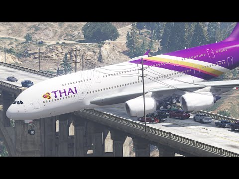 A380 Emergency Landing On The Busy Bridge|GTA5