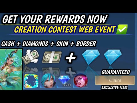 HOW TO GET EXCLUSIVE BORDER & WIN CASH + DIAMONDS | CREATION CONTEST WEB EVENT! -  MLBB