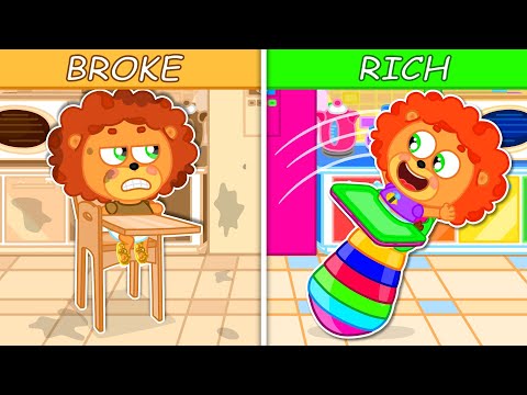 Lion Family | High Chair or Roly-Poly Chair for Babies | Cartoon for Kids