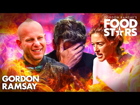 The Most DRAMATIC & EMBARRASSING Moments | Food Stars | Gordon Ramsay