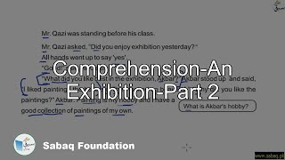 Comprehension-An Exhibition-Part 2