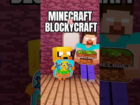 MINECRAFT vs #BLOCKYCRAFT 🧱⛏️