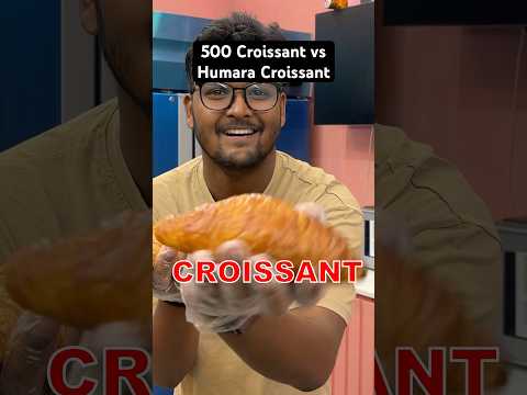 500 Croissant vs Our Croissant. Which is better? #cakevideos #cakedecorating #croissant #chocolate