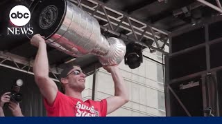 YouTube video thumbnail: Hurricanes Fans set to Celebrate Stanley Cup Champions