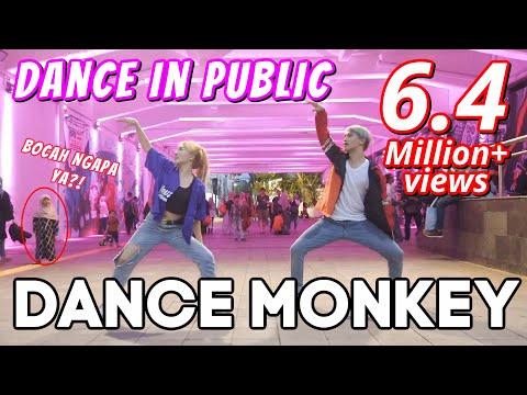 DANCE MONKEY in PUBLIC | Natya, Naissa, Rendy
