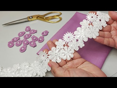 एक ऐसा डिज़ाइन जो आपके Plain सूट को Designer बना देगा/ Beautiful purple kurti sleeve design making