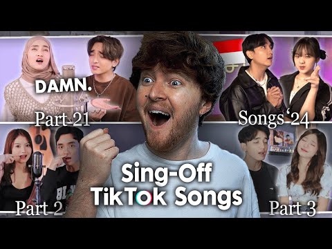 SING-OFF TIKTOK SONGS! (Eltasya Natasha, Nadine Abigail, Mirriam Eka‬ | Reaction)