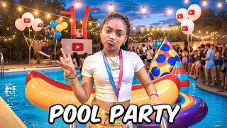 YOUTUBE POOL PARTY AT VIDCON 🎉🥳