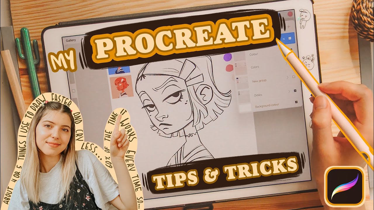 PROCREATE Tips & Tricks How I Draw Faster and Smarter 60% of the time it works every time