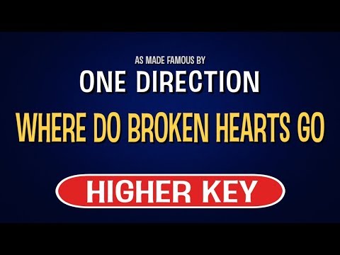 One Direction – Where Do Broken Hearts Go | Karaoke Higher Key