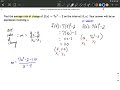 Average Rate of Change Concepts