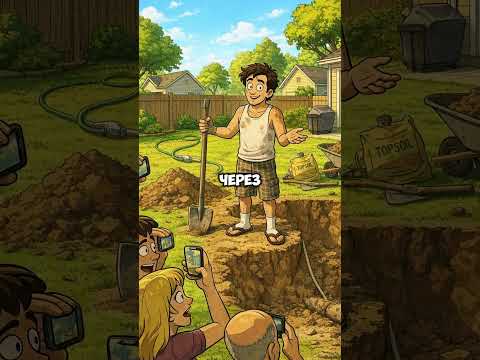 Он нашел у себя на заднем дворе нефть #истории #анимации #хоррор #мемы #факты