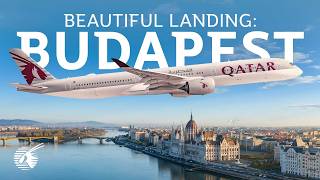 Beautiful Landing in Budapest, Hungary (4K)