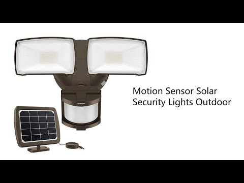 LEPOWER LED Solar Security Lights, 1000LM Solar Powered Flood Lights Outdoor, 2 Head Solar Powered Flood Lights, 5500K, IP65 Waterproof for Garage Youtube thumbnail image number 9