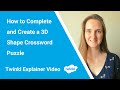 3D Shape Crossword Activity Guide