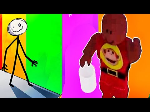 COLOREA O M... DESAPARECE - ROBLOX GAMEPLAY CON EL MONO SÍLABO.
