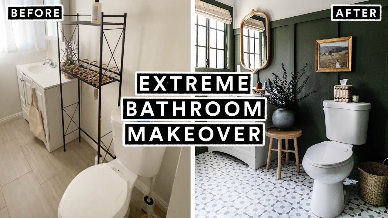 Extreme bathroom makeover from start to finish insane diy transformation - Lone Fox