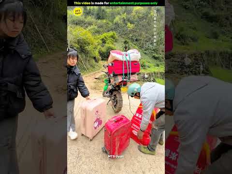A Man Is carrying A Girl's heavy Luggage On A Bike 🥰| Viral Gadgets, Smart Appliances, Kitchen/ Home