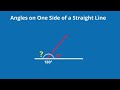 Understanding Angles on a Straight Line
