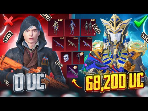 😱YANGI AKKAUNTNI 68,400 UC KUCHAYTIRDIM - OBUNACHIM SHOKDA 🥵 PUBG MOBILE!