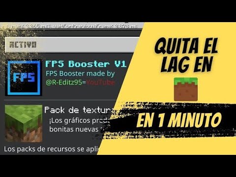 AUMENTA LOS FPS Y QUITA EL LAG EN mcpe 1.21 - optifine para minecraft bedrock pe