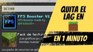 AUMENTA LOS FPS Y QUITA EL LAG EN mcpe 1.21 - optifine para minecraft bedrock pe