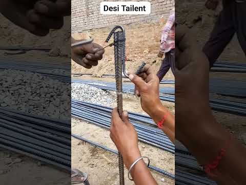 Tailent steel column up the tai #constrcution