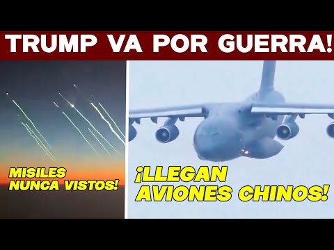 TRUMP VA POR GUERRA! IRÁN SACA MISILES NUNCA VISTOS. CHINA MANDA AVIONES MILITARES