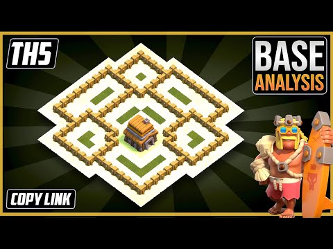 THE Beast TH5 HYBRID/TROPHY Base 2025!! COC Town Hall 5 (TH5) Trophy Base Design – Clash of Clans