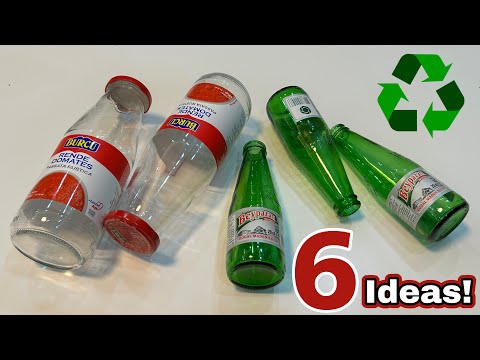 6 Amazing Recycling Ideas with Glass Bottles! Diy!