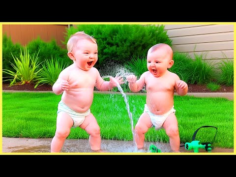 Funny Moments When Baby Playing With Water || 5-Minute Fails