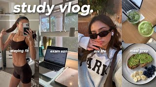 PRODUCTIVE COLLEGE STUDY VLOG 📝 exam season, meal prep, and fun days in la