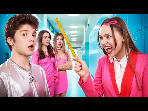 Fui a una Escuela Solo para Chicas || Desafío de una Noche para Chicas Pobres y Ricas