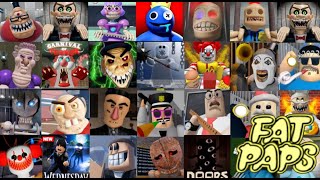 Cop SPEED RUNs in all PlatinumFalls Scary Obby #roblox Games from Barry, School, Carnival, Siren