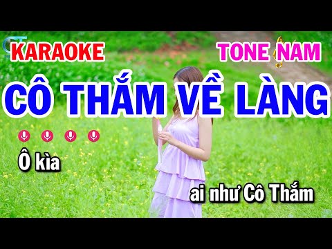 Karaoke Cô Thắm Về Làng  – Tone Nam Nhạc Sống Cha Cha