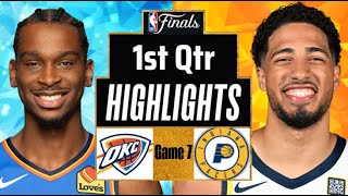 Oklahoma City Thunder vs Indiana Pacers Full Highlights 1st Qtr | Jun 22 | 2025 NBA Highlights
