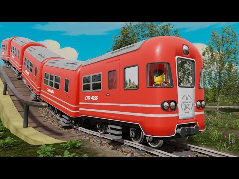 Lego Vs Train Race | Train Cartoon for Kids | Choo Choo Train Kids Videos
