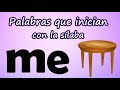 Spanish Words Starting with 'Me'