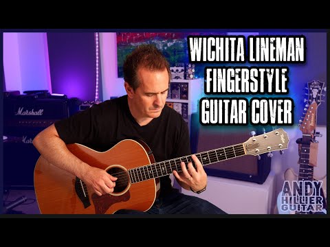 Wichita Lineman - Glen Campbell | Fingerstyle Guitar Cover (Solo Acoustic)