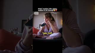 Artists’ reactions after getting snubbed at the Grammys 😢💔 | #taylorswift #shorts