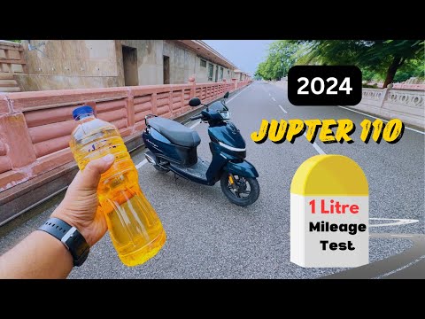 TVS Jupiter 110 mileage test 2024 Model | 1ST Video on Youtube